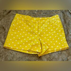 Ann Taylor yellow polka dot shorts, size 10​​​